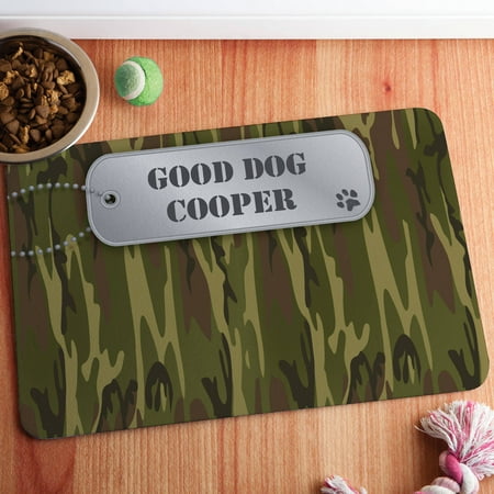 Personalized Camo Meal Mat, Multiple Colors