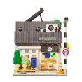 thumbnail image 3 of CaDA 1116 Pieces Summer Breeze Coffee Shop Building Block Set, Construction Toy Set, 3 of 6