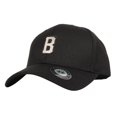 thumbnail image 1 of WITHMOONS Baseball Cap B Letter Metalic Patch Boston Hat CR11079 (Black), 1 of 5