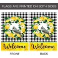 thumbnail image 3 of Welcome Lemon Wreath Spring Bird House Flag Double Sided 28 x 40 Inch Summer Banner Yard Decor, 3 of 6