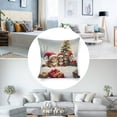 thumbnail image 3 of Christmas Kittenslinen throw pillowcase decoration pillowcase gifting preferred 24x24 inch cushion cover 2 sets sofa pillowcase sofa bedroom living room car, 3 of 7