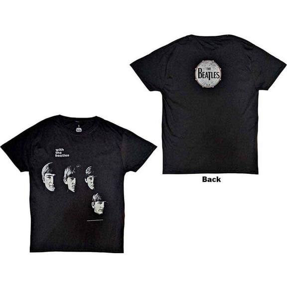 The Beatles Unisex T-Shirt With The Beatles (Back Print) (X-Large)