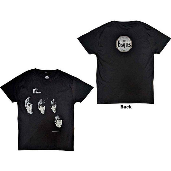 The Beatles Unisex T-Shirt Vintage With The Beatles (Back Print)