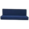 thumbnail image 3 of Abbracc Easily Removable Full Coverage Elasticized Elastic for Sofa Without Armrests Dark Blue S, 3 of 9