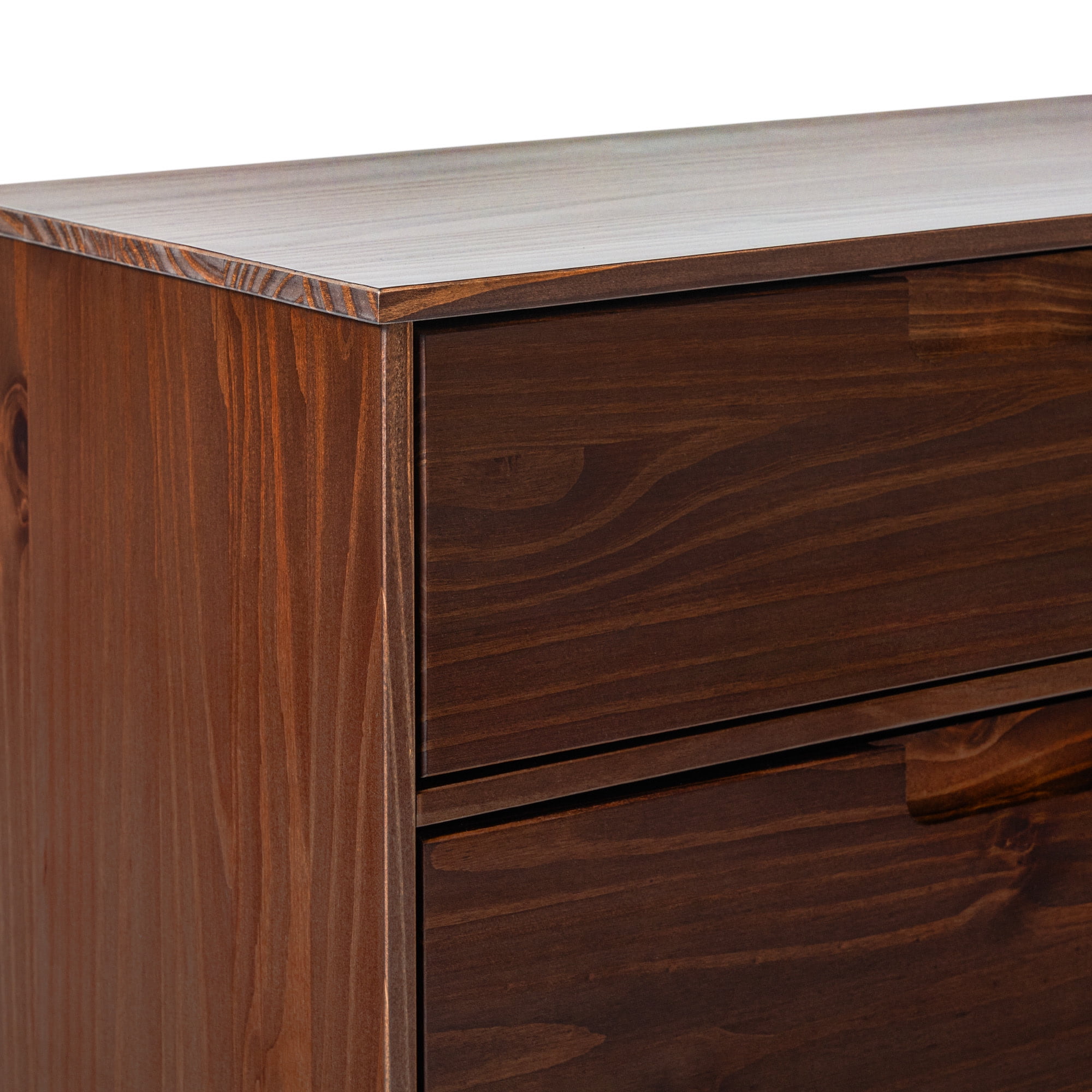 Walker Edison Sonoma 6-Drawer Solid Wood Dresser, Walnut