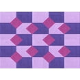 thumbnail image 1 of Ahgly Company Indoor Rectangle Patterned Blue Violet Purple Area Rugs, 2' x 5', 1 of 6
