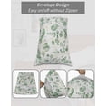 thumbnail image 6 of Green Eucalyptus Leaves Pillow Cases Standard Size Set of 2 - Microfiber Bed Throw Pillow Covers, Spring Farmhouse Country Plant Decorative Lumbar Pillow Cover with Envelope Closure for Sofa 20"x26", 6 of 6