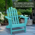 thumbnail image 3 of Hanover Classic All-Weather Adirondack Chair in Aruba Blue, 3 of 10