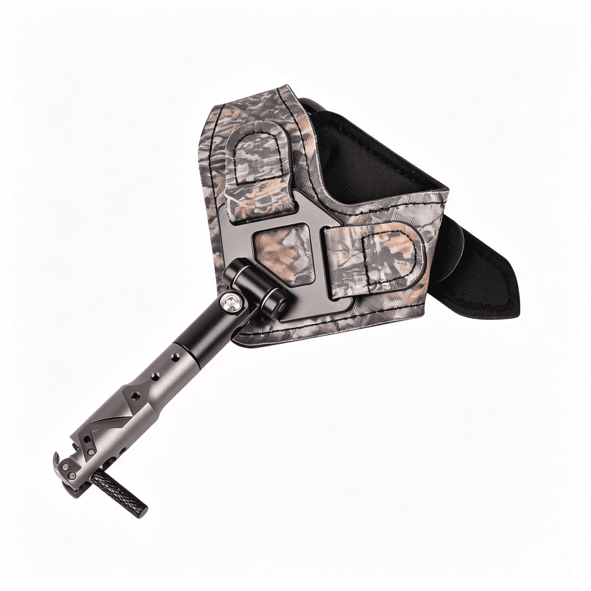 BESTSKY Archery 360° Adjustable Compound Bow Release Aid – Professional Thumb Trigger Wristband Release with Camo Adjustable Strap for Adults Youth Kids Hunting Shooting Accessories
