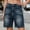 Blue, variant on Bermuda Shorts for Women High Waisted Trendy Patch Pocket Casual Vintage Long Stretchy Denim Shorts Summer Jorts