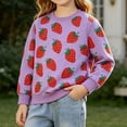 thumbnail image 2 of ITSAME Toddler Girls Cotton Sweatshirt (1-7) Cute Print Crewneck Long Sleeve Kids Casual Pullover Top Size 5T, 2 of 9