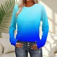 thumbnail image 2 of XFLWAM Long Sleeve Shirts for Women Spring Summer Casual Crewneck T Shirt Lightweight Loose Fit Soft Tunic Tops, 2 of 8