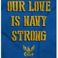 thumbnail image 2 of Our Love is Navy Strong Anchor Logo Unisex Plus Size Zip Hoodie Brisco Brands 2X, 2 of 5