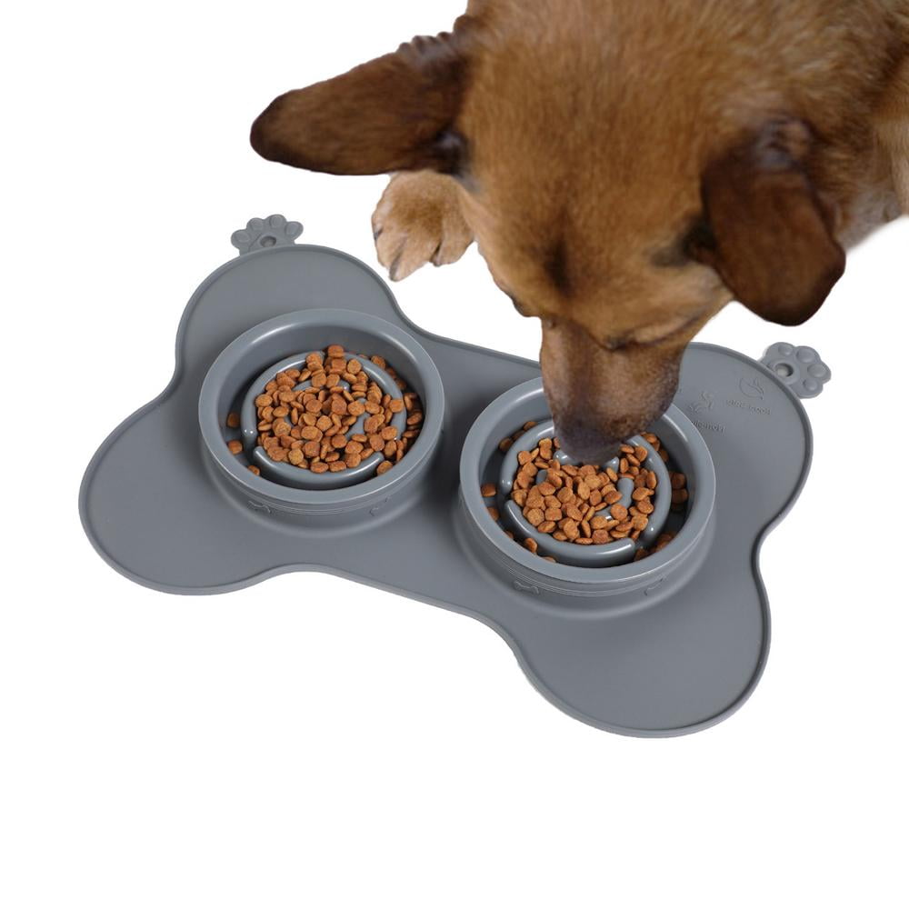 Gecorid Slow Feeder Dog Bowls 3 in 1 Silicone Dog Food And Water Bowls With Non-Spill Mat Durable Preventing Choking Healthy Design Dogs Bowl Water Bowl With Spill Proof Silicone Pads decent - Gecorid Slow Feeder Dog Bowls 3 in 1 Silicone Dog Food And Water Bowls With Non-Spill Mat Durable Preventing Choking Healthy Design Dogs Bowl Water Bowl With Spill Proof Silicone Pads decent -