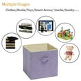 thumbnail image 4 of Caja de almacenamiento de tela de algodón y lino, caja de almacenamiento de ropa, caja de almacenamiento de oficina, 4 of 5