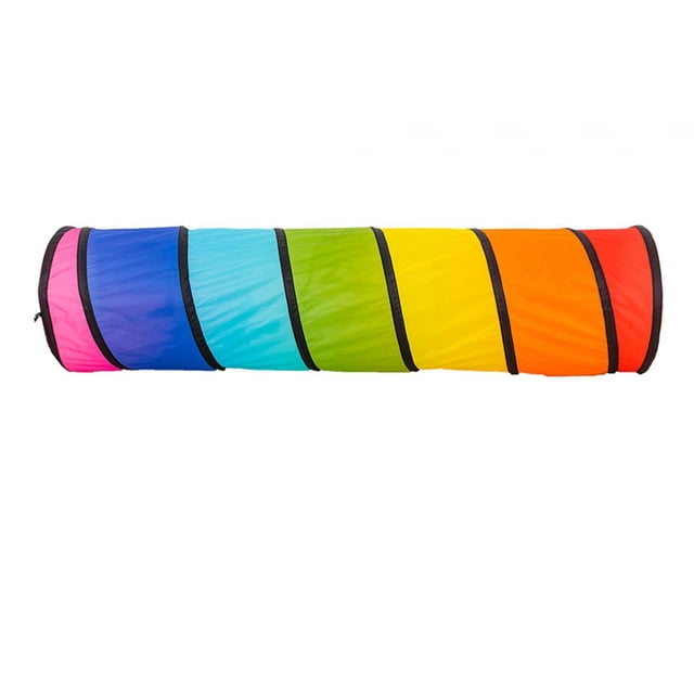 Túnel de juegos para niños, juego de tienda de campaña multicolor plegable, juguete para niños, túnel, tienda de campaña para perros y gatos, interior Sin bolso de mano