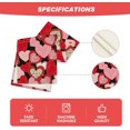 thumbnail image 5 of Black Pink Love Heart Valentine's Day Table Runner, Seasonal Anniversary Kitchen Dining Table Decoration for Home Party Decor Black , Table Runner Black , Table Runner, 5 of 7