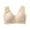 Beige, variant on Bras for Women Lingerie Front Snap Solid Lace Wireless Seamless Minimizer Wide Strap Push-Up Support Lifting Lingerie Beige M