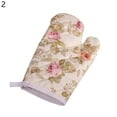 thumbnail image 2 of Cheers US 1Pc Vintage Grunge Floral Print Oven Mitts,Oven Mitts with Inner Cotton Layer for Cooking BBQ Baking| Durable Heat Resistant for Kitchen and Machine Washable | Eco - Friendly & Safe, 2 of 2