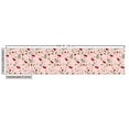 thumbnail image 3 of Ambesonne Spring Fabric by the Yard Upholstery, Cherries Flowers Leaves Dots, 10 Yards, Olive Green Coral and White, 3 of 5