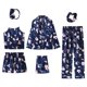 thumbnail image 3 of Gibobby Pijamas mujer invierno Conjunto de pijamas de 7 Uds. Para mujer, pijamas de talla grande para mujer, pijamas informales con tirantes de encaje para mujer(Azul,G), 3 of 5