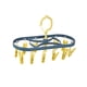 thumbnail image 1 of Tendedero plegable a prueba de viento Tendedero de pinzas para la ropa Herramienta de balcón Hogar 12 Clips Tendedero plegable para ropa Perchero para azul y amarillo Sunnimix Perchas de Clip Plegables, 1 of 8