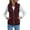 Red, variant on (clearance)IDALL Zip Up Jackets for Women Sweater Vest Women Girl Plush Warm Light Stand Up Collar Sleeveless Zipper Vest Warm Vest Tops Coats for Women's Outerwear Vests Black L