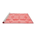 thumbnail image 2 of Ahgly Company Machine Washable Indoor Square Abstract Red Modern Area Rugs, 8' Square, 2 of 4