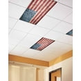thumbnail image 2 of Fluorescent Light Covers for Ceiling Lights 1 Pack, American Flag Magnetic Ceiling Light Covers 2x4 Feet for Classroom Office School, Vintage Blue Red USA Flag Overhead Drop Ceiling Light Shade, 2 of 7