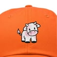 thumbnail image 2 of Dalix Strawberry Cow Embroidered Womens Cotton Dad Hat Baseball Cap in Orange, 2 of 5
