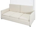 thumbnail image 7 of White Bed With Cushion For Small Spaces - Easily Full Size Apartments And Cozy Back Transform Into Comfortable Areas,, 7 of 7