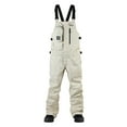 thumbnail image 2 of Hotian Men Insulated Ski Snow Bib Pants Outdoor Snowboarding Cargo Overalls for Winter Sports Khaki S, 2 of 6