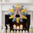 thumbnail image 1 of RKSTN Easter Simulation Flocking Rabbit Garland Yellow, 1 of 8