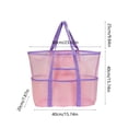 thumbnail image 3 of Mesh Beach Bag Extra Large Waterproof Sandproof Beach Tote Pool Swim Bag Travel Vacation Essentials Large Beach Tote Travel Beach Bag, 3 of 6