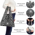 thumbnail image 5 of 5 Pack Foldable Shopping Bag,Halloween Spider Web Pattern Reusable Grocery Bags with Pockets,Large Reusable Tote Bags with Handles Waterproof & Lightweight, 5 of 6