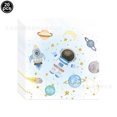 thumbnail image 4 of Vajilla de fiesta espacial exterior azul para niño, Baby Shower, tema de galaxia, astronauta espacial, fiesta de cumpleaños para niños, cubiertos de decoración desechables, 4 of 5
