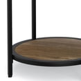 thumbnail image 2 of Simpli Home Jenna Table d'Appoint Rond Industriel en Métal de 18 Pouces en Gris Chaud, 2 of 15