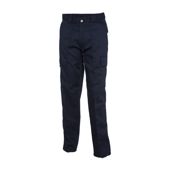 Uneek - Unisex Cargo Trouser Regular - 65% Polyester 35% Cotton - Navy - Size 32