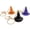 Multicolor, variant on Witch Hat Resin Keychain Set 3 Pcs Multicolor 3.6cm Halloween Bag Charm Pendant