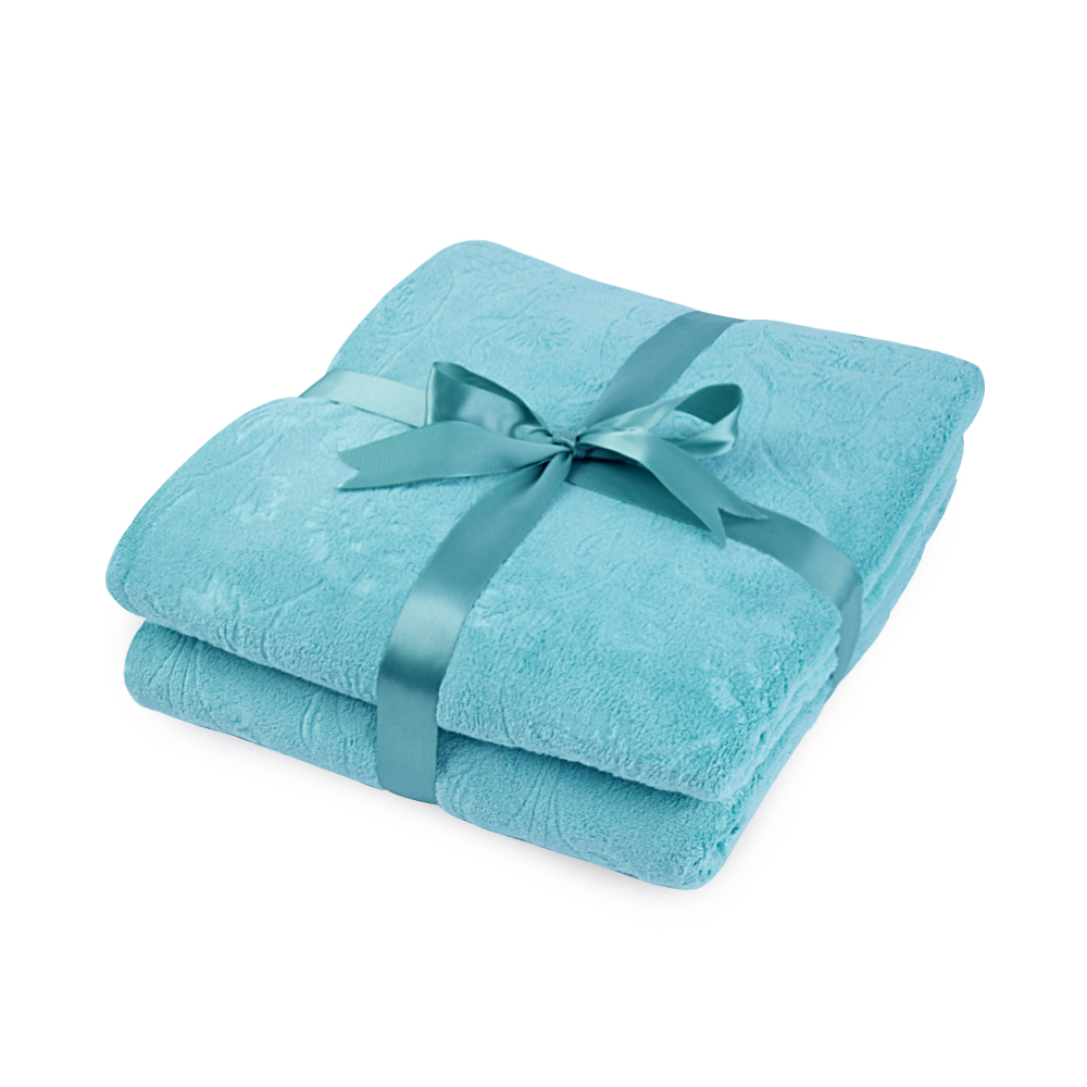 JML 2 Pack Bath Towels 30 x 60 inches,Solid, Soft,Absortbent and Fast Drying Towels, Green Floral