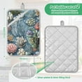 thumbnail image 6 of Yayeee Pot Holders Kitchen Heat Resistant with Pocket 7"x9.8" Cotton Oven Cooking Hot Pads, Sea Plants Pattern, 6 of 7