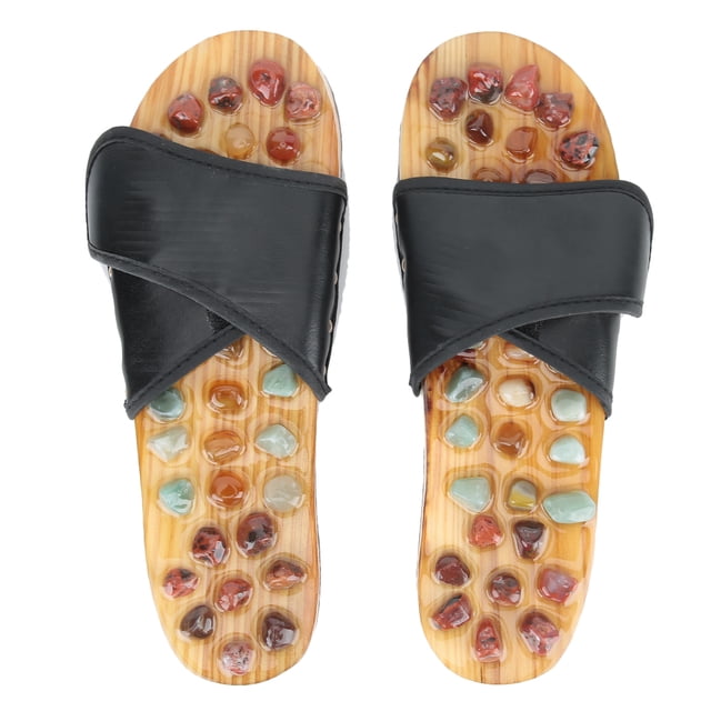 Pantuflas De Masaje De Pies, Pantuflas De Masaje, Negro, Varios Tamaños, Cómoda Y Hermosa Sala De Estar Para El Cuidado De La Salud Amonsee No