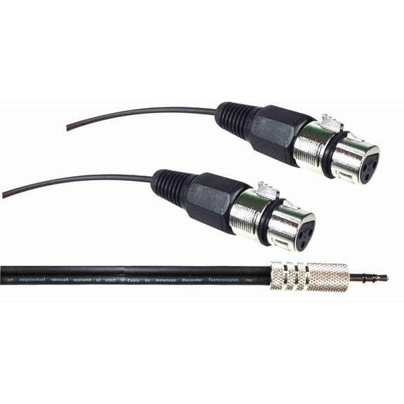 PRO Series 3.5mm to Dual XLR Female
