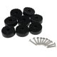 thumbnail image 1 of 8 Unids Antideslizante Muebles Almohadillas Silla pequeña sala De Goma Parachoques Pies Almohadillas Con Tornillos De Rosca forma forma forma Diámetro 3 Cm Yotijar Cojín antideslizante para pies de silla de mesa, 1 of 5