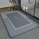 thumbnail image 3 of Alfombra de baño lavable de secado rápido a prueba de aceite para baño Rectángulo Azul S, 3 of 9