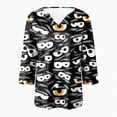 thumbnail image 4 of Towmus Women Blouses 3/4 Length Sleeve V Neck Shirts 2025 Halloween Fall Dresses for Women Tops Under $10, 4 of 5
