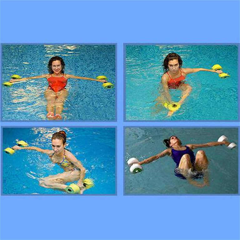 Paaisye Water Weights for Pool Exercise 2PCS Water Aerobics Equipment for Aqua Fitness Pool Weights for Water Exercise Pool Dumbbells Walmart