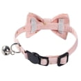 thumbnail image 2 of Cat Collar with Bow Tie  Cute Gold Star Patterns  Kitty Safety Collars  Detachable Buckle  Pet Supplies, 2 of 4