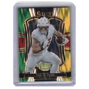 2025 Panini Select #124 Trey McBride Green and Yellow Prizm Shock Arizona Cardinals Football Card Arizona Cardinals NFL FOOTBALL Trading Card