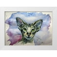thumbnail image 1 of Kovacs, Anna Brigite 24x18 White Modern Wood Framed Museum Art Print Titled - Siamese Oriental Cat, 1 of 4